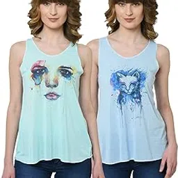 mack jonney Regular Fit Women Tank Tops Pack of 2-MACK57681-picture-5