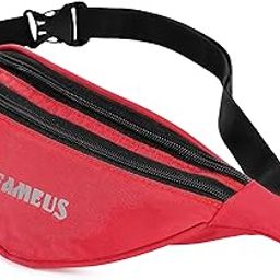 Unisex Red Multipurpose Waist Pouch/Fanny Pack/Chest Bag/Money Organiser for Men, Women, Boys & Girls-image-10
