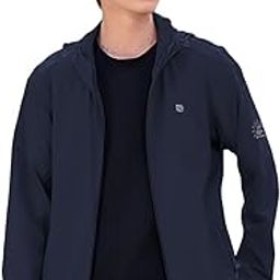 Venzina® UPF 50+ Sun Jacket for Men Long Sleeve Zip-up Sun Jacket with Zip Pocket, Removable Hat, Quick Dry Loose-fit UV Protection Clothing for Driving, Riding, Hiking-image-88