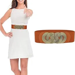 zibuyu � Waist Belts for Women, Girls Dresses Stylish Floral Buckle Modern Belt for Girls, Women Jeans Belts Long Dress Belts Elastic Waist Belt for Girls, Women Dress Accessories - 1-picture-11