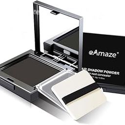 eAmaze Hair Liner Concealer Shadow Powder, 12G (Black) Hairliner Powder For Quick Cover Grey Hair For Thinning Grey Hairline - Long Lasting With Mirror & Puff-image-40