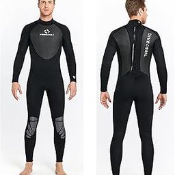 CLUB BOLLYWOOD® Men Women's Full Wetsuits 3mm Surf One Piece Free Dive Men Black L | Sporting Goods | Water Sports Wetsuits | Men-image-57