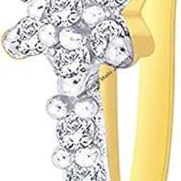 Floral Nose Pin with Cubic Zirconia for Women and Girls NR1100154G-picture-54