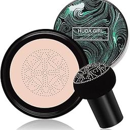 HUDA GIRL BEAUTY 2in1 Korean Foundation & CC Cream with Mushroom Head Brush Sponge- Waterproof, Long-Lasting, Full Coverage, Moisturizing Natural Finish - For Oily & Dry Skin Face Makeup-6
