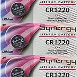 Synergy CR1220 3V Lithium Button Cell Batteries for Watch and Calculator (Pack of 5 Batteries)-27