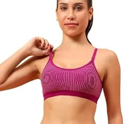 trybex Women Full Coverage Lightly Padded Wireless Sports Bra for Gym Workout Activewear-picture-1
