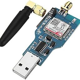 REES52 USB to GSM GPRS SIM800C Board Serial Module With Blue/tooth Sim900a Computer Control Calling With Antenna-1