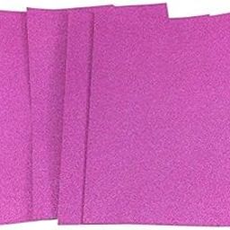 Pindia Pack of 10 A4 Size Glitter Foam Sheet Self Adhesive Paper Decoration- Pink-picture-26