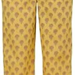 aramya Soft Cotton Yellow Floral Print Festival Wear Pant for Women-picture-32