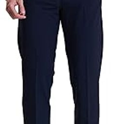 Men Mid Rise Regular Fit Poly Blend Ankle Length Luxe Korean Trousers-image-2