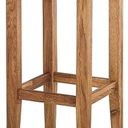 Wooden Long Bar High Stool for Home | Kitchen Stool | Acacia Wood, Natural Brown Teak Finish- 24-Inch-image-43
