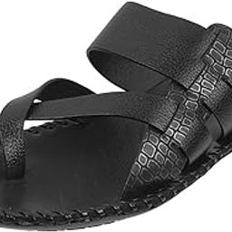 Men Faux Leather Thong Chappal-image-44