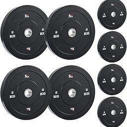 SX Fitness 14 Kg Spare Rubber Weight Plates Combo (1kg X 4 Plates, 2.5kg X 4 Plates) Rubber Weight Plates for Home Gym Exercise & Fitness-image-38