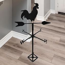 CALANDIS™ Cock Weathervane Roof Mount Wind Direction Indicator Garden Stake Decoration | Weathervanes | Garden D?©cor | I2-image-54