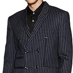 Luxrio Mens Blue Blazer Size 36 (LX_BLZ_ButtonDarkBlue_36)-image-0