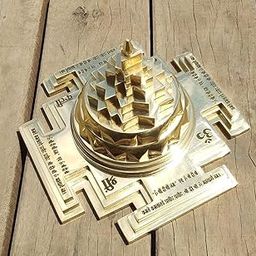 Shree Yantra with Meru shri Yantra Mantra (3 Inch)-image-17