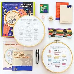 KNOT YOUR TYPE Beginners Friendly DIY Embroidery Kit - Stitches| Beginner Friendly Kits with All Stitching Materials | Hand Embroidery Kit for Adults | Perfect Art & Craft Gift, Hobby Kit-image-77