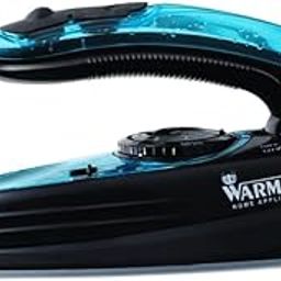Warmex 1100W Portable Travel Mini Steam Iron for Clothes with Foladable Handle, Horizontal & Vertical Steaming Press | 2 Steam Setting Wet And Dry with 2 Diffrent 100V-127V & 220V-240V | 2Yr Warranty-0