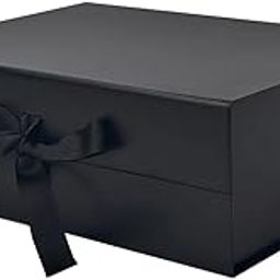Premium Black Gift Box with Ribbon, 31.5 x 26.5 x 11 cm, (Large Size) Magnetic Closure, Premimum Matte Finish, Gift Packing Box, Multipurpose Gift Hampers, Empty Gift Box for Packaging (1 Pack)-image-59