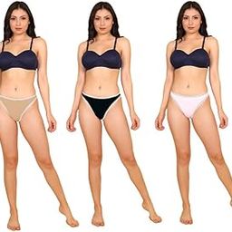 Women’s Cotton Thong Panties – Seamless No Show Underwear, Low Rise G-String Style – Everyday Essentials (Pack of 3)-image-26