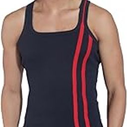 Men's Solid Cotton Gym Vest (Colour May Vary)-image-49