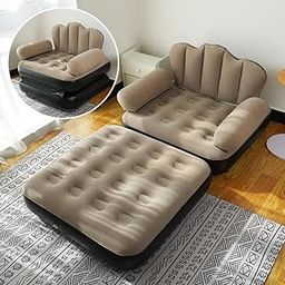 XBEY Inflatable Couch Sofa Bed,Double Layer 5 in 1 Inflatable Sofa Bed with Armrest, Inflatable Sofa Multifunctional Tent Camping,Car,Travel, Backpacking, Family. (Inflatable Couch Sofa)-picture-13