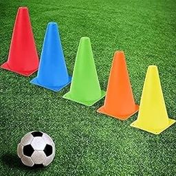 GLS 15 Inch Football Training Agility Cone Marker | Safety Traffic Marker | Soccer Cones, Baseball Practice Agility Markers Cones (Size - 15")(Pack of 6 pcs)-picture-5