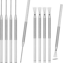 Levin 10 Pcs Clay Needle and Pottery Feather Wire Texture Tools for Ceramics Claywork, Ideal for Sculpture Detail Texturing and Modeling-image-18