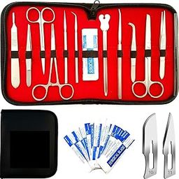 Generic 22 Pcs Advanced Dissection Kit For Anatomy and Biology Medical Students With Scalpel Knife Handle - 11 Blades - Case-picture-28