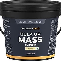 Nutrabay Gold Bulk Up Mass Gainer Powder - 5kg, Vanilla | 30g Protein, 104g Carbs, 554 Calories | Easy to Digest | 100% Veg Muscle Building & Weight Gainer Supplement for Men & Women-18