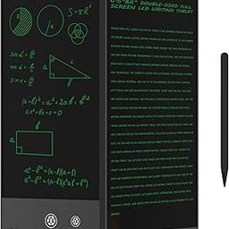 LCD Writing Tablet For Adults-6.5?&6? LCD Writing Tablet,Double-Sided Full Screen Electronic Drawing Pad,Mini Portable Digital Notepad For School,Office,Home,Erasable,Reusable, Black-30