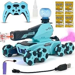 VikriDA Remote Control 8WD Drift Stunt Toy Truck for Kids | Crawler Scale Water Bullet Shooting Truck | RC Robot Dog Toys,Birthday Toy for 6 7 8 9 10 11 12 13 Years Old Boys Girls Kids,Blue-image-25