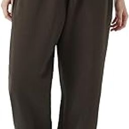 Women's Solid Super Loose Fit Poly Cotton Joggers| Trackpants | Lightweight & Flexible Elastic Waist with Drawstring | Relaxed Casual Joggers | Side Pockets-image-93
