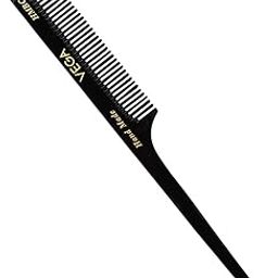 Vega Tail Hair Comb,Handmade, (India's No.1* Hair Comb Brand)For Women, Black, (HMBC-302)-14