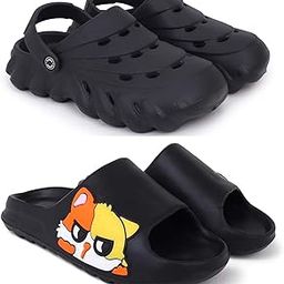Combo Pack of 2 Slipper/Flip Flops/Slides/Clogs/Sandals for Men (Cl-1400 Vs YEE-Billi)-image-85
