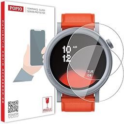 POPIO Tempered Glass for CMF by Nothing Watch Pro 2 (Transparent) Edge to Edge Full Screen Coverage, Pack of 2-39