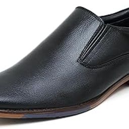 Tan Genuine Leather Formal Slip-on Shoes for Men (PS-4605-Plain)-image-39