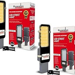 Dreamlux Street Light 36 Watt LED Street Light with Wall Mounting Clamp | Outdoor IP66 Waterproof | Upto 85% Energy Saving | Aluminium Body | Road Light (36W, Warm White, Pack 2)-image-56