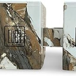 Rhythm Pro Cube Cajon Bongo Superb Sound Quality, Made With Music Grade MDF,Made in India,For Kids,Adults,Professional Musicians.(White Marble) STAND NOT INCLUDED-image-2