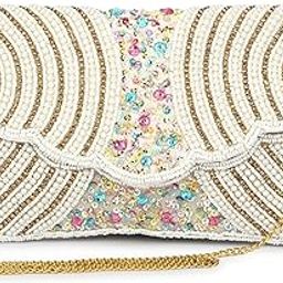 Designer Beaded latest women clutch purse-image-99