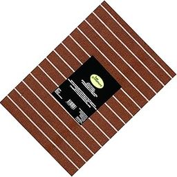 GONATURS Size Adjustable Hemmed Fancy Striped Cotton Linen Canvas Cloth for Traditional Wooden Easy Chair – Stitched and Ready to Use-Double Layered (Narrow Lines Brown-White)-image-29