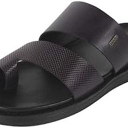 Men's Comfy Faux Leather Stylish Toe Ring Slipper-55