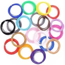 Red Champion 10m Durabl10e High Elastic Badminton Racket String, Tennis Racket Line- Thread Wire Multicolor Pack of -(20)-87