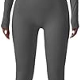 Women Workout Yoga Jumpsuit Zip Up Romper Bottom Pants Long Sleeve Bodysuit Bodycon One Piece Jumpsuits-image-94