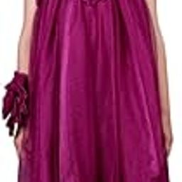 Girls Purple Colour Party Frock-image-18