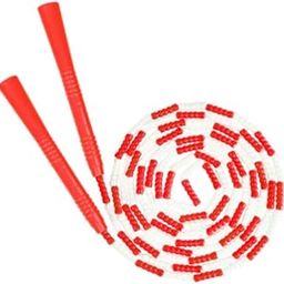 CALANDIS™ Adjustable Jump Rope Beaded Skipping for Exercise Fitness Red + White | Jump Ropes | Fitness Equipment & Gear | Fitness Running & Yoga-image-69