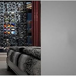 UJEAVETTE Pack of 4pcs Wall Sticker Hanging Screen Curtain Flower Room Divider Black-image-15