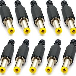 CentIoT - DC Power Plug Female - 5.5 x 2.5 Cable Mount with plastic case (Turning fork 14mm long pin - Pack of 10)-15