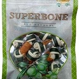 SuperBone All Natural Flavour Knotted | Anti-Oxidant | Vitamin E | Healthy & Training Treats for Dogs Olive Oil Flavour - Pack of 14-image-2