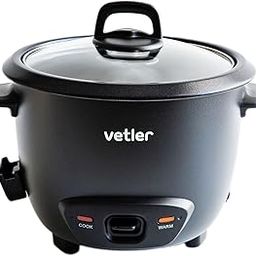 KOJ RLX VETLER Electric Cooker, Rice Cooker, Living Alone, 3.1 gal (1.3 L), 2 Cups, 3 Cups, 4 Cups, Steamer, Electric Steamer, For One Person, For Two People, For Overnight in Car, Tabletop Pot, Heat-22
